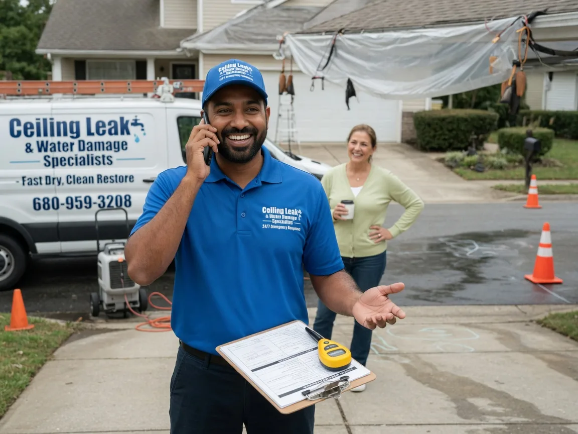 Ceiling Leak Cleanup Santa Claus, IN FAQs